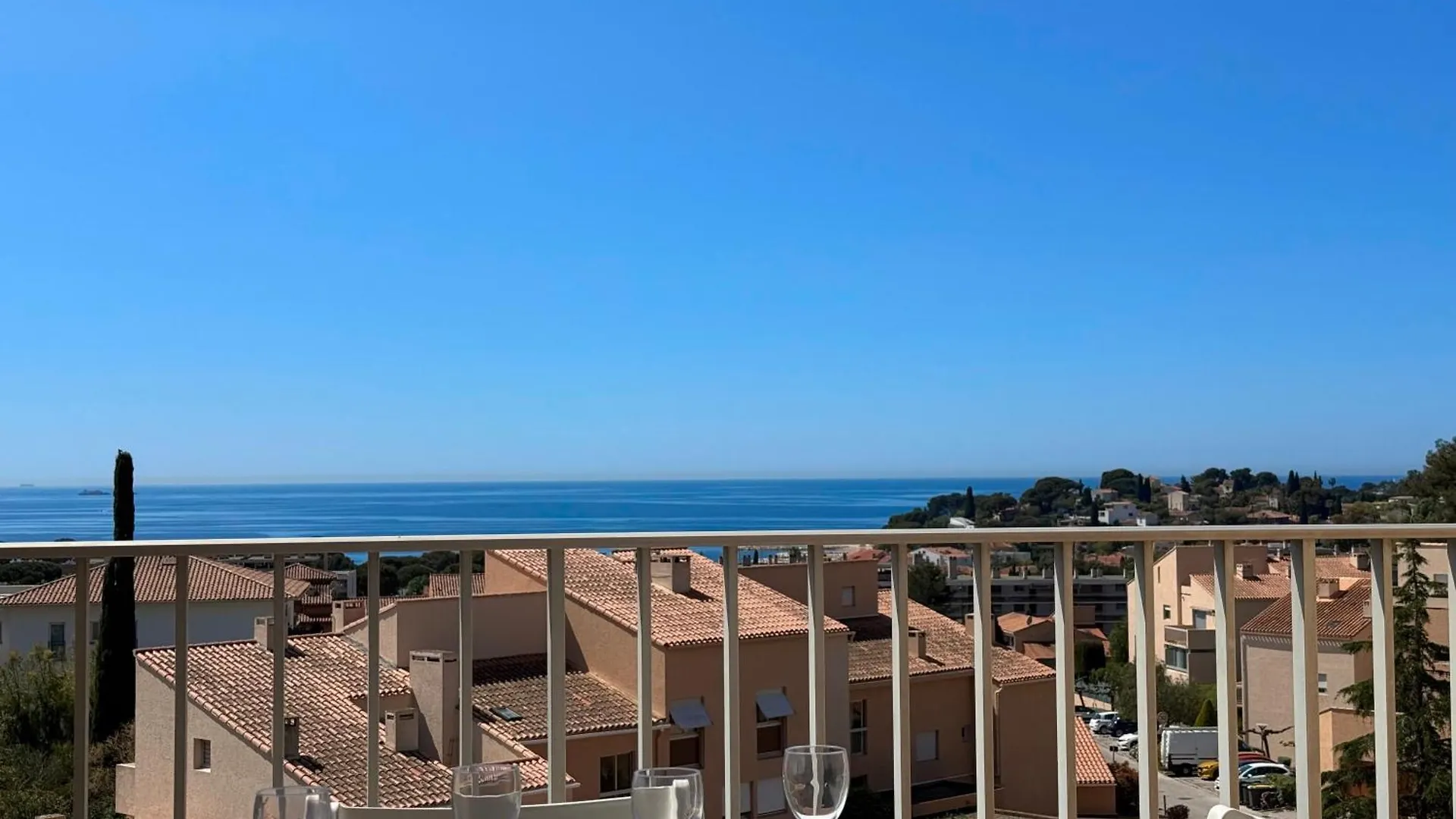 Vue Mer & Piscine - Mezzanine - Residence Calme Carqueiranne 0*,